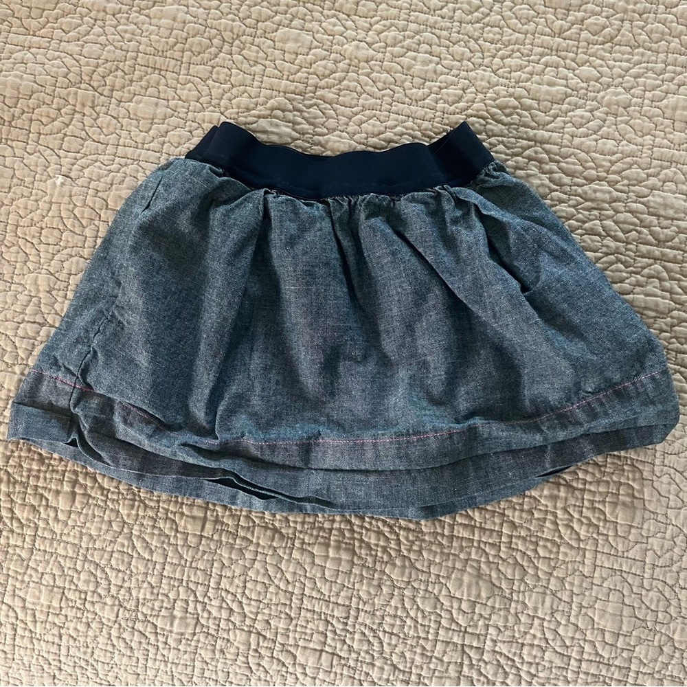 Crewcuts Navy and Denim Skirt